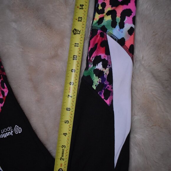 Girls Leggings Animal Print Stretch Size XS 5/6 - Picture 3 of 7